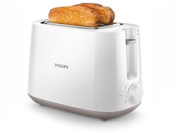 Philips grille-pain blanc 2 fentes 8 niveaux 900W appareil cuisine