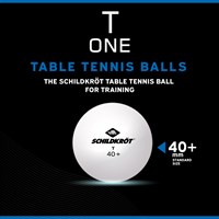 Table Tennis Ball T-One, for Training, Poly 40+ Quality, 120 Pieces in a Box, White-3