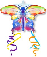 Kites Ready 2 Fly - Pop-up Mini Nylon Vlieger Vlinder Regenboog-2