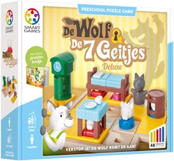 Smart Games Puzzlespiel Der Wolf und die 7 Geißlein - Lernspiel für Kinder