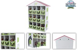 Kids GLOBE Pferde Spielzeug Aufbewahrungsbox mit 12 Boxen Holz