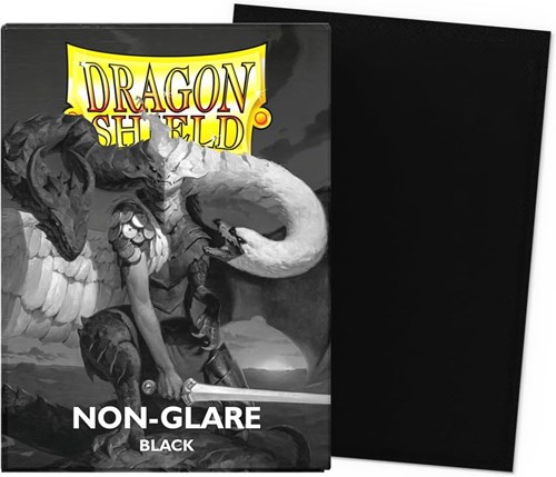 Asmodee Kartenhüllen Dragon Shield Non-Glare Matte Schwarz 100 Stück-2
