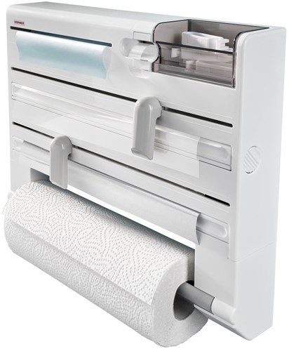 Leifheit Küchenrollenhalter Parat Plus Wandmodell - multifunktionaler Folienhalter-3