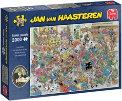 Jumbo Puzzle Jan van Haasteren NK Mensch ärgere Dich Nicht 2000 Teile Cartoon
