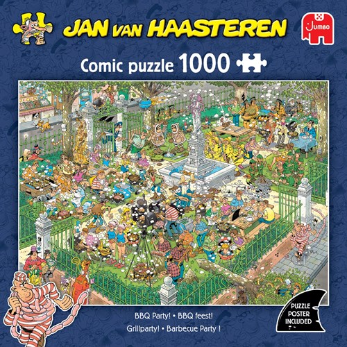 Jumbo Puzzle Jan van Haasteren BBQ Fest 1000 Teile Legespiel-3