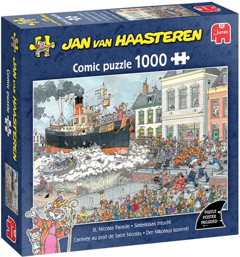 Jumbo Puzzle Sinterklaas Ankunft Jan van Haasteren 1000 Teile Erwachsene