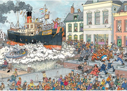 Jumbo Puzzle Sinterklaas Ankunft Jan van Haasteren 1000 Teile Erwachsene-2