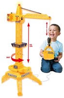 Rapid Wheels Kran Spielzeug mit Kabelsteuerung und Licht - Baustelle