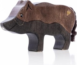 Lilu sanglier figurine en bois FSC peinte à la main 12,7cm jouet