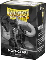 Asmodee Kartenhüllen Dragon Shield Non-Glare Matte Schwarz 100 Stück