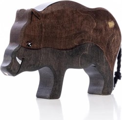 Lilu Holz Wildschwein Waldtier FSC handbemalt Spielzeug 13,5cm