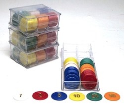 HOT Sports + Toys Roulette Chips Set 240 Stück Kunststoff 25mm Casino
