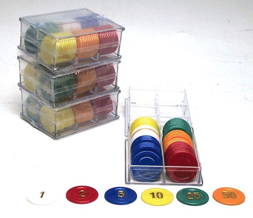 HOT Sports + Toys jetons de roulette set 240 pièces plastique 25mm casino