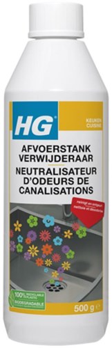 HG Abflussgeruchsentferner - Abflussreiniger 500 Gramm gegen Gerüche