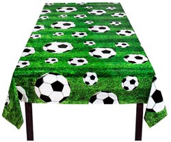 Boland Fußball Tischdecke - Partydekoration - 180x120 cm - Kunststoff