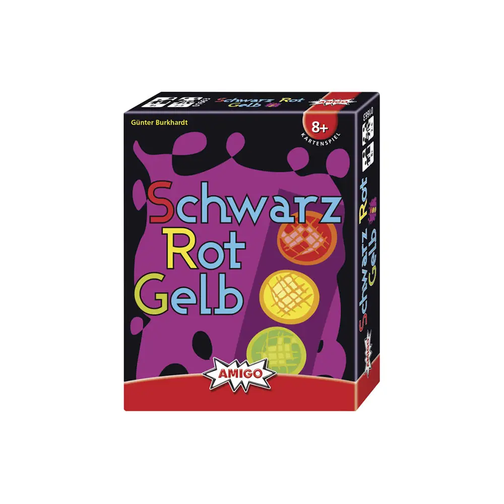 Amigo jeu de cartes Schwarz Rot Gelb - jeu familial rapide et coloré