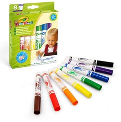 Crayola Filzstifte Mini Kids 8 Stück sicher und abwaschbar für Kinder