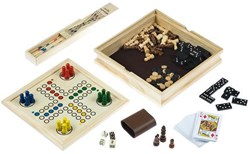 Longfield Games Houten spellen cassette 10-in-1 36 cm