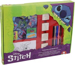Stitch Stempelbox Maxi 22-teilig blau Bastelset
