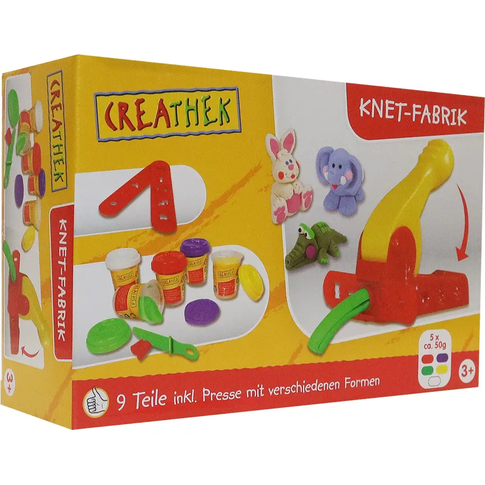 Creathek coffret pâte à modeler - fabrique créative avec accessoires
