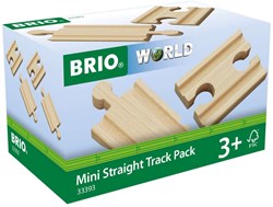 Brio Gerade Schienen - Mini Straight Track pack - 33393 - Erweiterung Eisenbahnset