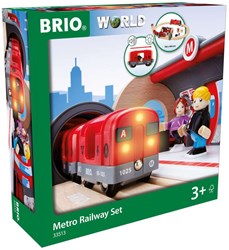 Brio Metro Zugset - Spielzeugeisenbahn für Kinder - 33513