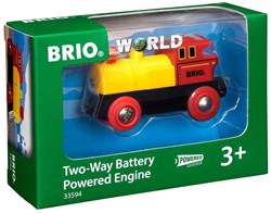 Brio Spielzeug Lokomotive mit Batterie - rote Zuglok mit Licht
