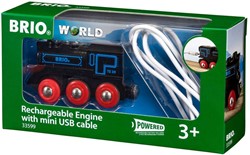BRIO Schwarze Akku-Lok mit Mini-USB