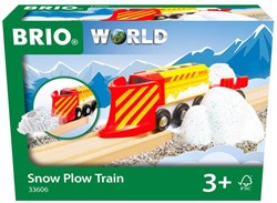 Brio train en bois chasse-neige - train jouet pour l'hiver