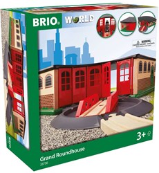 Brio Spielzeug Lokschuppen - Grand Roundhouse mit Drehscheibe