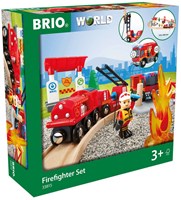 Brio Feuerwehr-Spielzeugzugset - Feuerwehr-Thema für Kinder