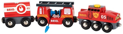 Brio Feuerwehr Spielzeugzug - Feuerwehrzug 33844-3