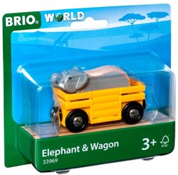 Brio Elephant and Wagon