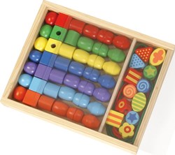 Lena Lena Super Grote Houten Kralen Cassette (FSC100%)