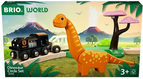 Brio jouet train dinosaure - circuit en bois avec dinosaures