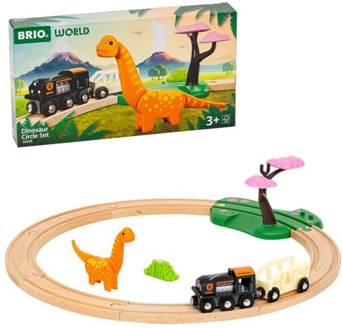 Brio jouet train dinosaure - circuit en bois avec dinosaures-2