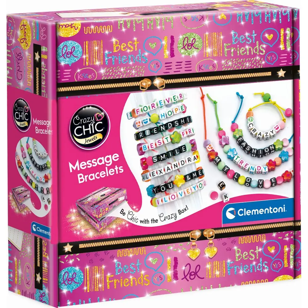 Clementoni coffret bracelets jouet - création de bijoux créatifs filles