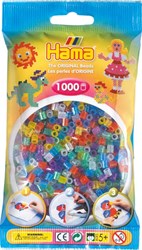 Hama perles à repasser glitter mix - 1000 pièces loisirs créatifs