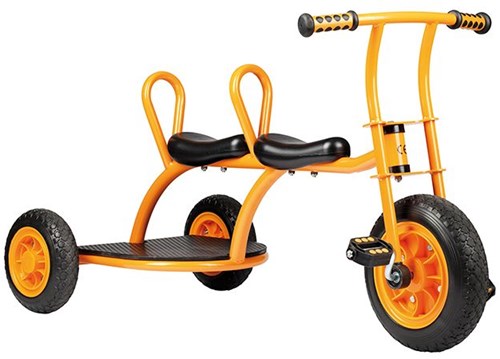 Top Trike Dreirad Taxi gelb mit Schiebestange und Stauraum-2