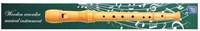 Lobbes flûte à bec en bois instrument de musique pour enfants 8 trous
