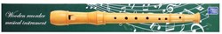 Lobbes flûte à bec en bois instrument de musique pour enfants 8 trous