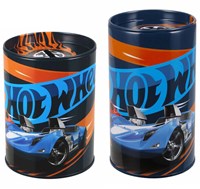 Lobbes Hot Wheels Spardose Metall für Kinder - buntes Design