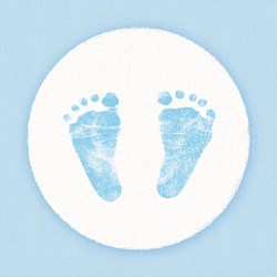 Ambiente Servietten Baby Junge Blau 25x25 cm FSC Mix 20 Stück