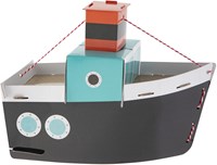 Bastelset Dampfschiff Sinterklaas - kreatives Spielzeug Papier Sticker-3