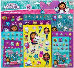 Gabby's Dollhouse Set de Stickers Super 500 autocollants multicolores