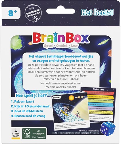 Bezzerwizzer jeu de cartes Brainbox Pocket L'univers - jeu familial-2