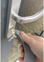 Aide tourne-clé gris - Vivamore compact 12,5 cm pour portes-3