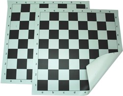 HOT Games Schachbrett Vinyl rollbar 55 mm weiß-schwarz 51 cm Brettspiel