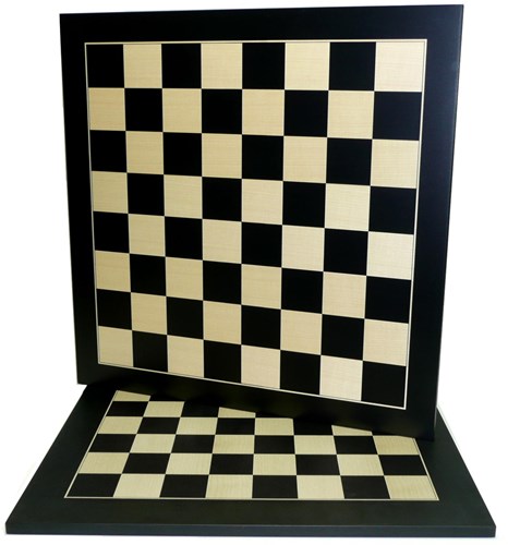 HOT Games Schachbrett Schwarz/Ahorn Ingel. V.40 mm.38 cm.