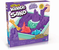 Spin Master Kinetic Sand Sandkasten lila sensorisches Spielzeug Set